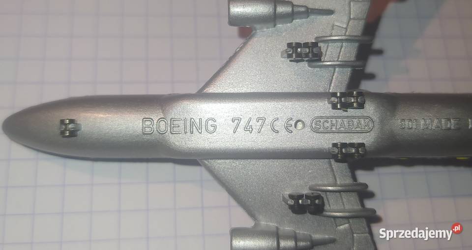 Model samolotu Boeing 747 firmy SCHABAK Germany pomorskie Gdańsk