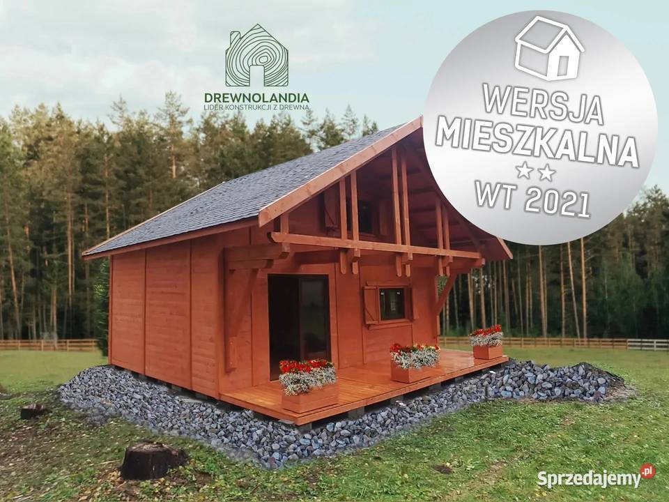 Domek mieszkalny całoroczny CRA7 PLUS - WT2021- 35 m²