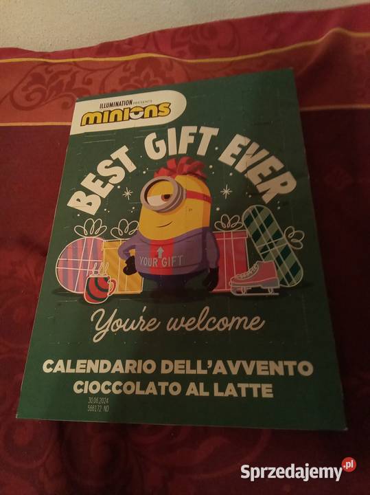Kalendarz adwentowy Minionki z zawieszką Warszawa