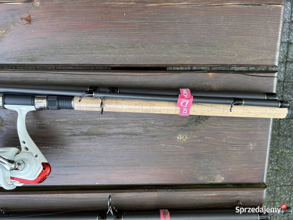 Feeder Mikado XPlode 390 z kołowrotkiem Mistrall Wędkarstwo Sporty towarzyskie i rekreacja Łysomice