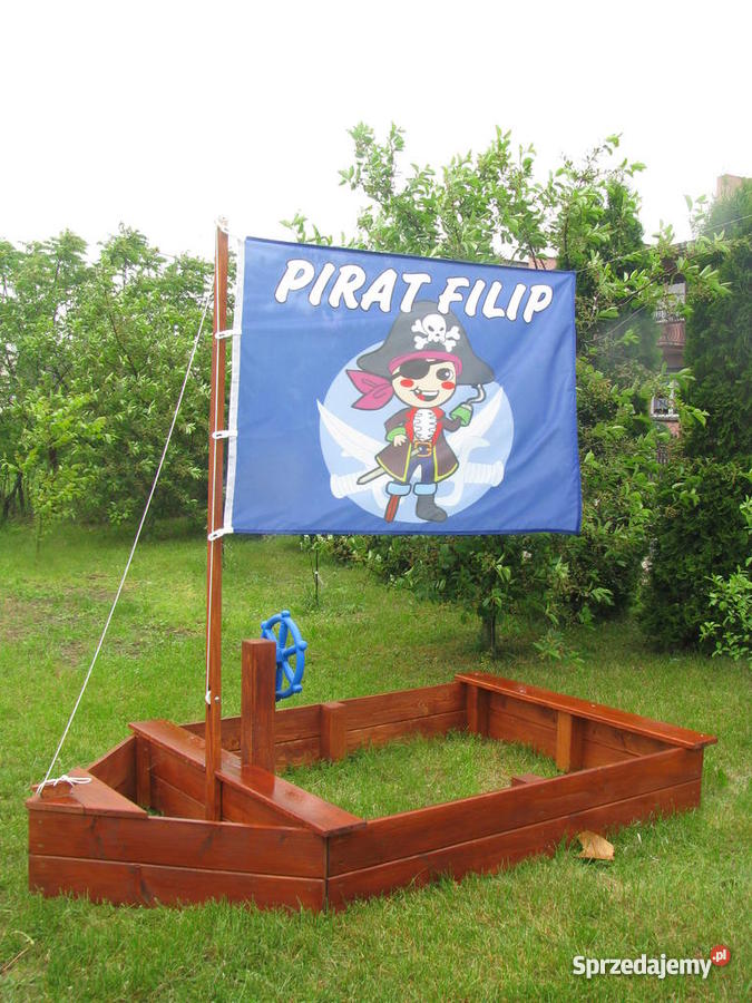 piaskownica drewniana małego Pirata Głogów
