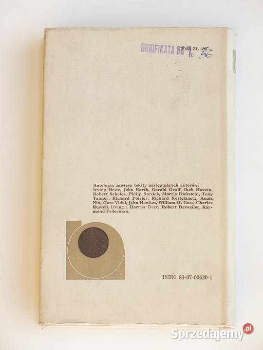 Nowa proza amerykańska Szkice krytyczne Zbigniew Kraków sprzedam