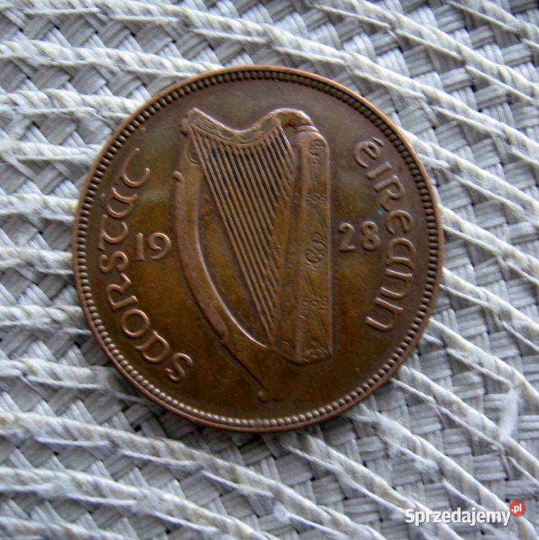 Wolne Państwo Irlandzkie 1 Pens 1928r Numizmatyka Kalisz