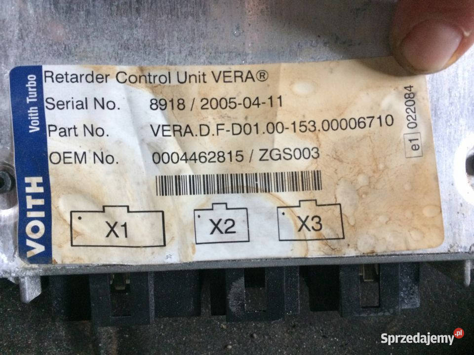 Sterownik Retarder VOITH MP2 0004462815 Maszewo