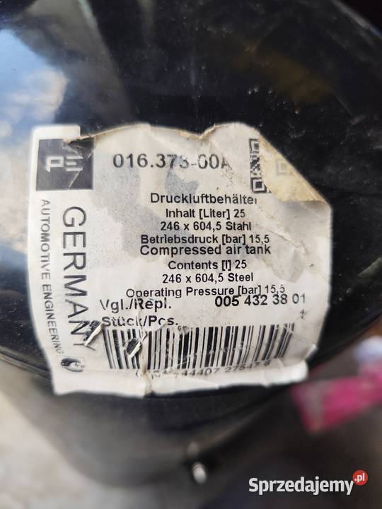 Zbiornik powietrza instalacja pneumatyczna Gościeradów Ukazowy