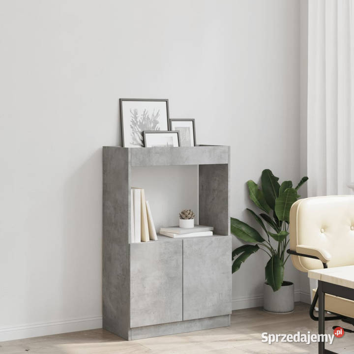 Wysoka szafka szarość betonu 63x33x100 WM855100 mazowieckie Warszawa