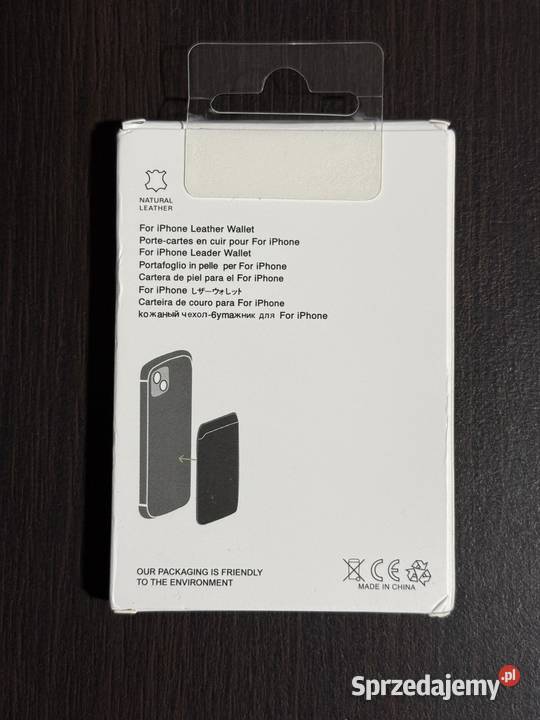 Apple wallet portfel skóra