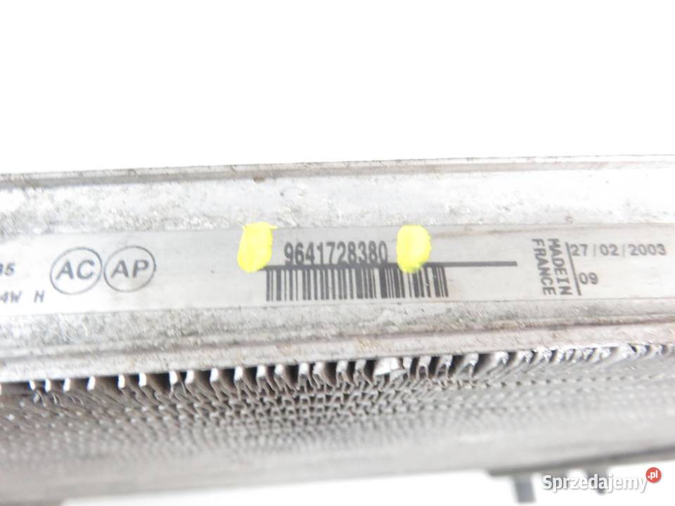 CHŁODNICA WODY FIAT ULYSSE 20 JTD 9641728380