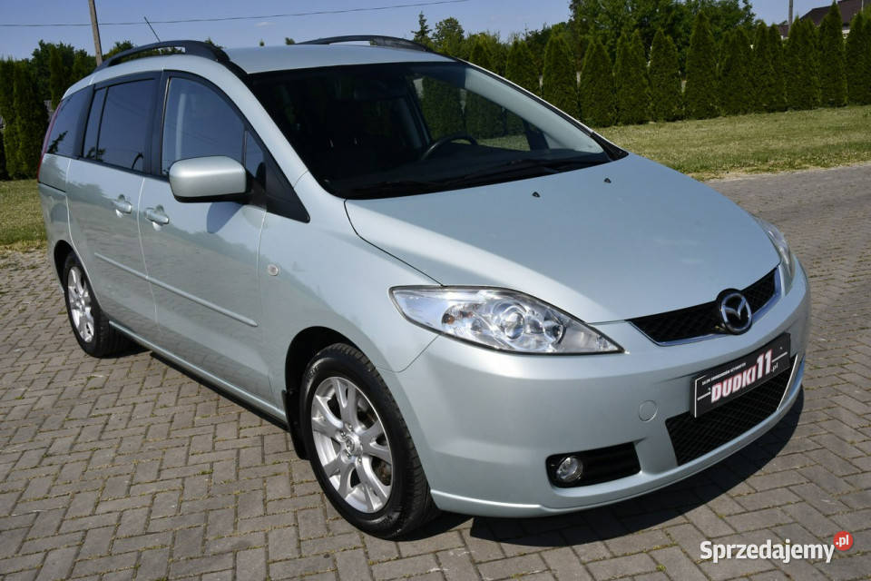 Mazda 5 18b DUDKI11 7 FoteliHakParktronic tempomat łódzkie Kutno