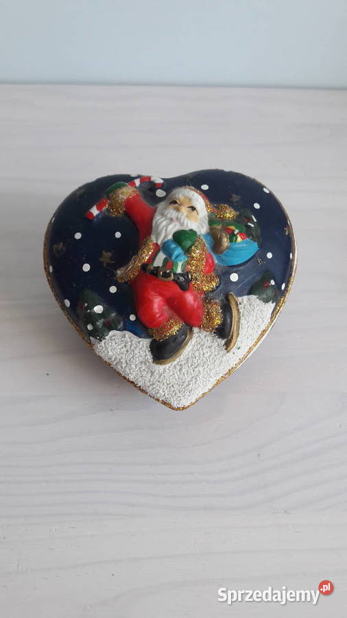 Pojemnik ceramiczny świąteczny z mikołajem w Głuchołazy