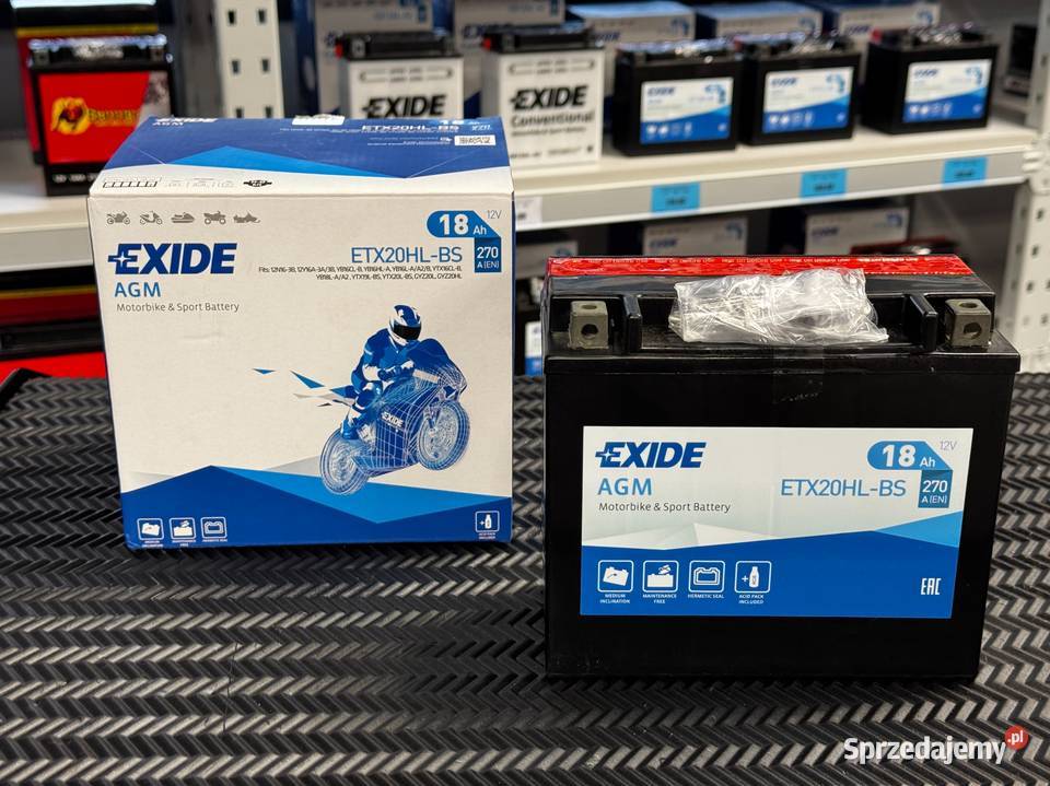Akumulator EXIDE 12V 18 Ah ETX20HLBS YTX20HL Jasło
