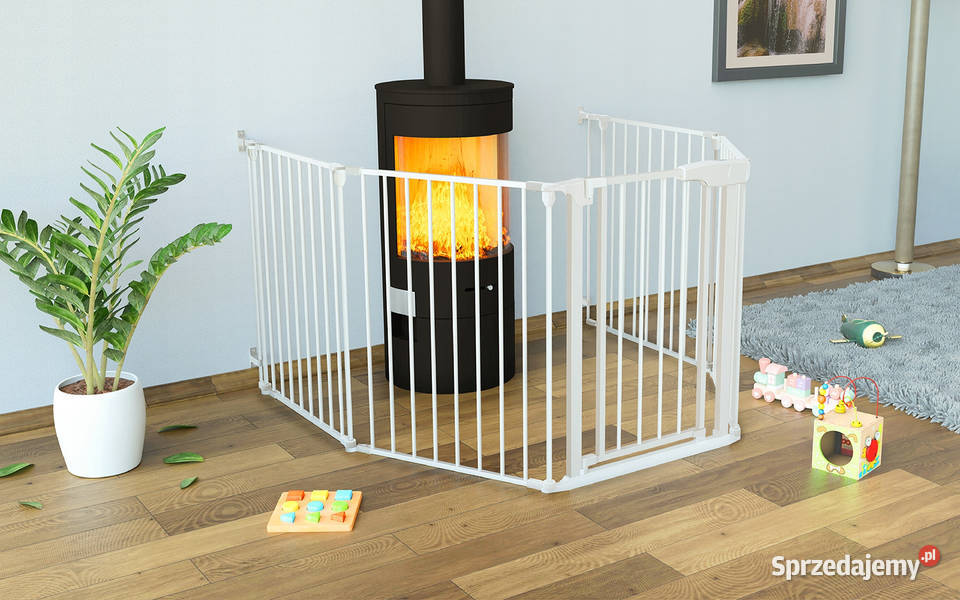 Barierka zabezpieczająca kominek drzwi schody wielkopolskie