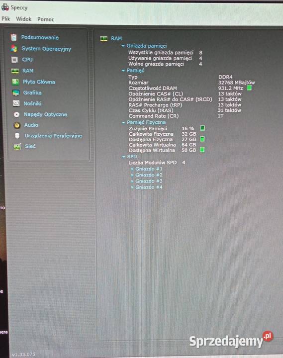 Komputer HP Z440 TOWER XEON E52640 v3 8x340GHz Łódź
