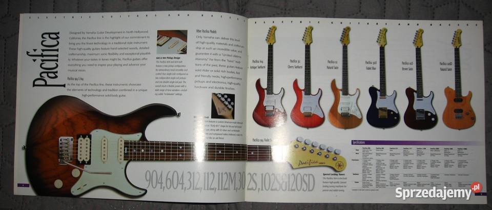 Yamaha Electric Guitars And Basses Catalog 1995 Kępice