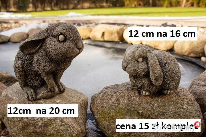 Króliczek gipsowy dziewczynka zajączek z gipsu Wrocław