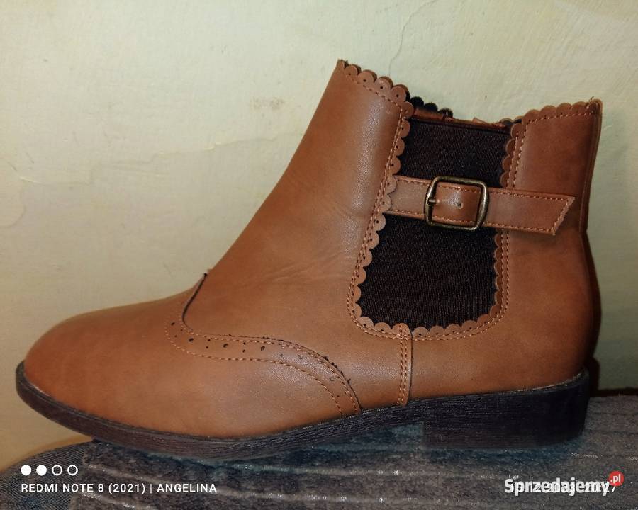 Sztyblety Boot Collection Girls karmelowe Kozaki Kozaki Łódź