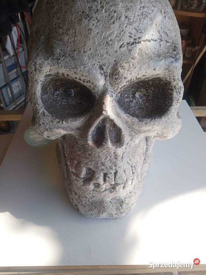 Czaszka Halloweenowa LED Dekoracyjna Duża wys 55 Warszawa