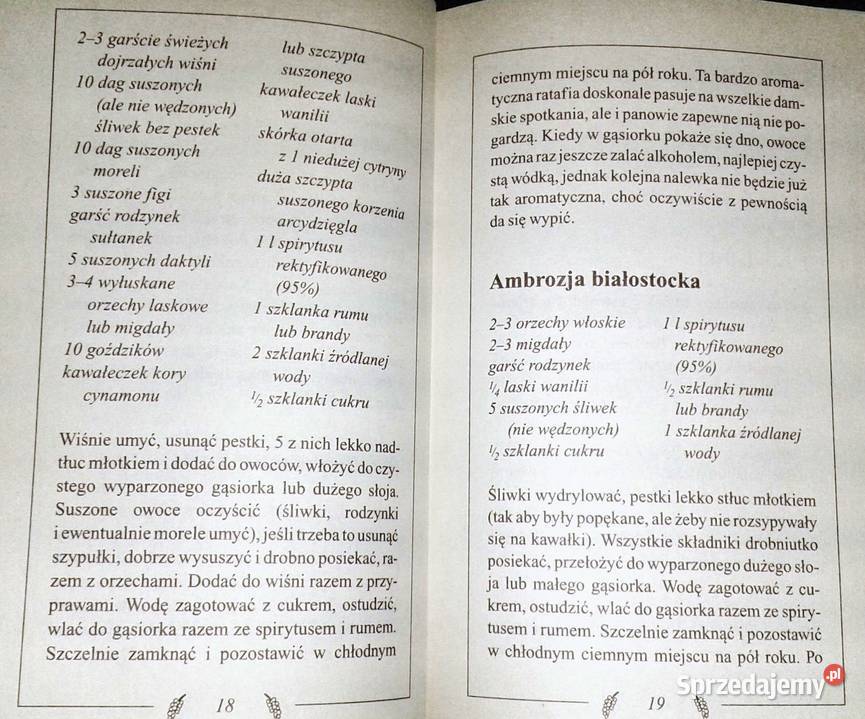 Nalewki likiery i wina domowe Małgorzata Caprari Rok wydania 2003 lubelskie Chełm