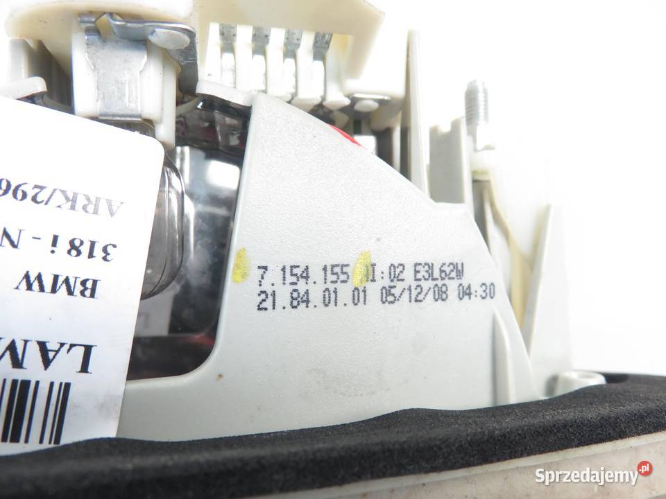 LAMPA LEWA TYLNA KLAPA BMW 3 E90 LIFT 7154155 osobowe