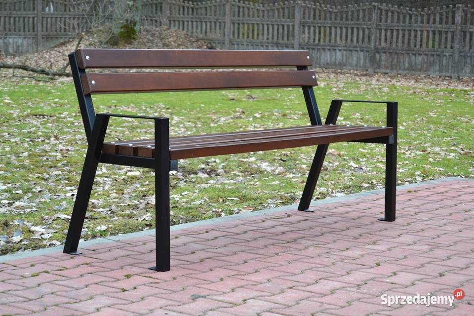 Ławka stalowa podłokietnik miejska ogrodowa Kraków sprzedam