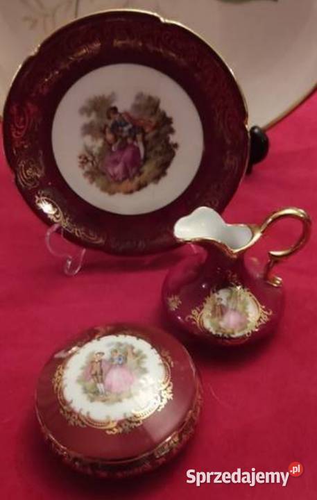 LIMOGESFrancjapuzdro ze scenką rodzajową Pabianice