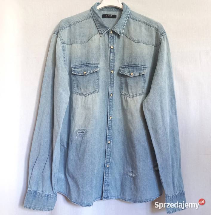 Koszula męska Jeans r L40 Slim Fit NOWA Odzież codzienna Białystok