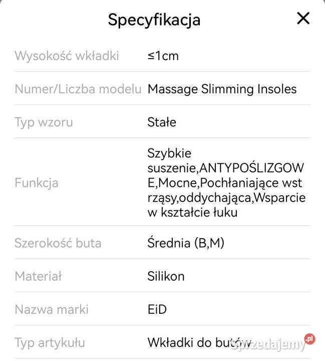 Magnetyczne wkładki do masażu stóp inna Obuwie
