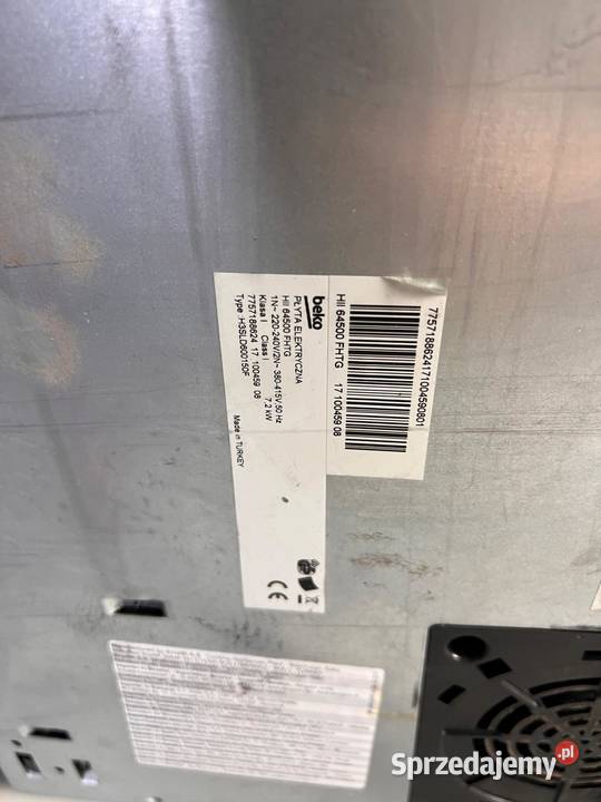 Płyta indukcyjna Booster 72kW BEKO 60 Transport Warszawa