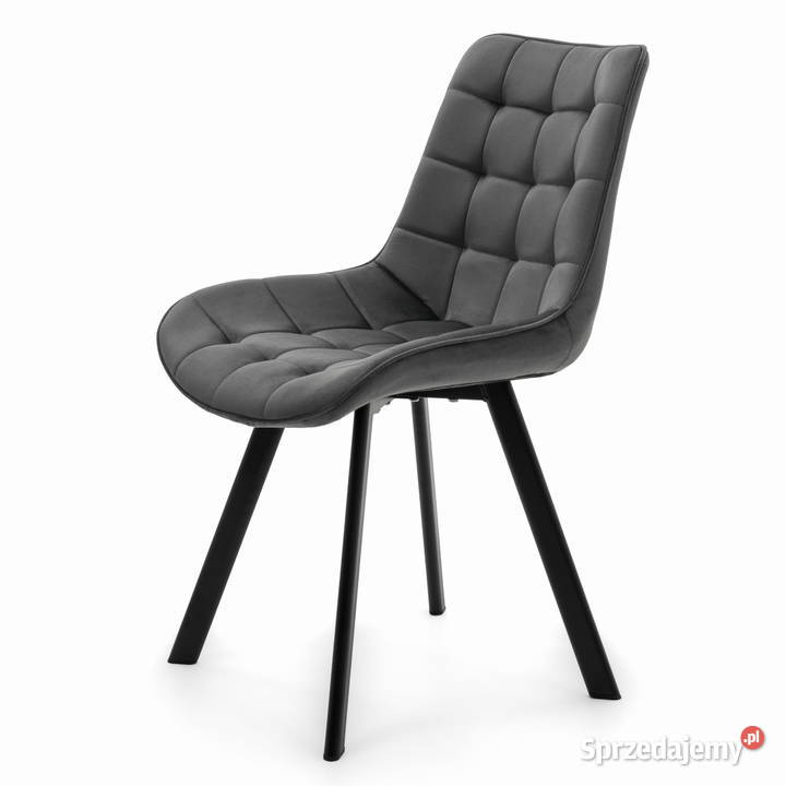 Krzesło Tapicerowane Tori Ciemnoszare Wysyłka wielkopolskie Tarchały Małe
