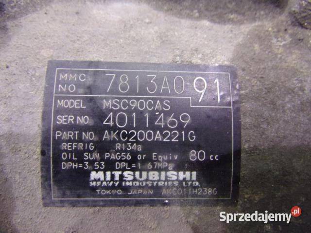 781A091 SPRĘŻARKA KLIMATYZACJI 4007 CCROSSER 22 sprzedam