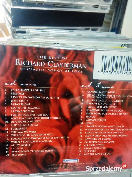 Clayderman Songs of love księgarnie muzycZne Warszawa