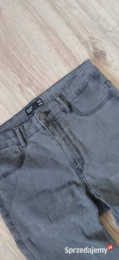 Szare jeansy skinny jeans
