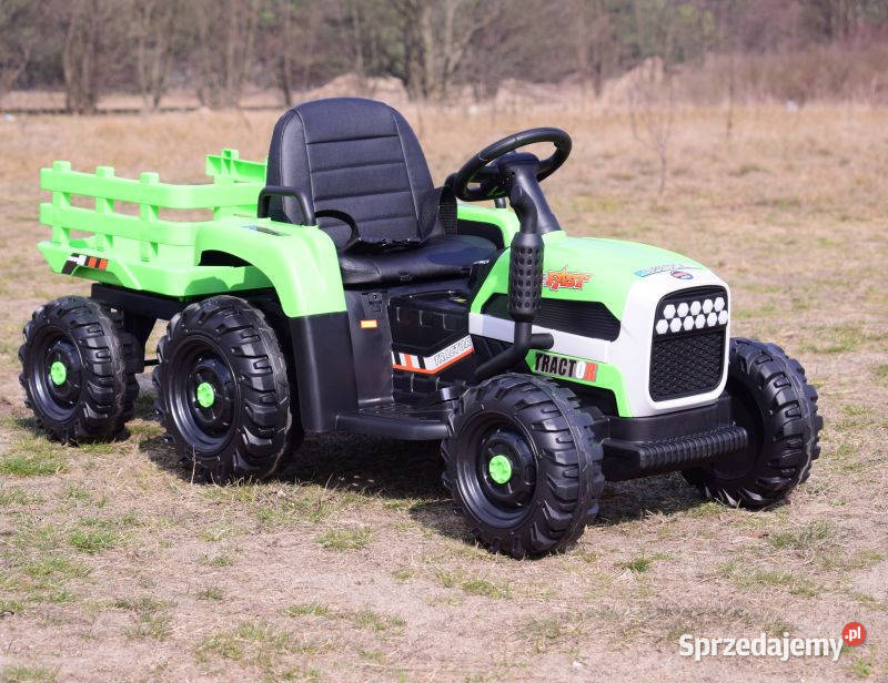 BAWIBUS auto TRAKTOR Z PRZYCZEPĄ na akumulator Rowerki i pojazdy Myszków