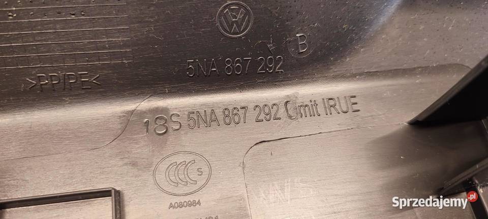 VW TIGUAN II OSŁONA SŁUPKA PRAWA 5NA867292B osobowe