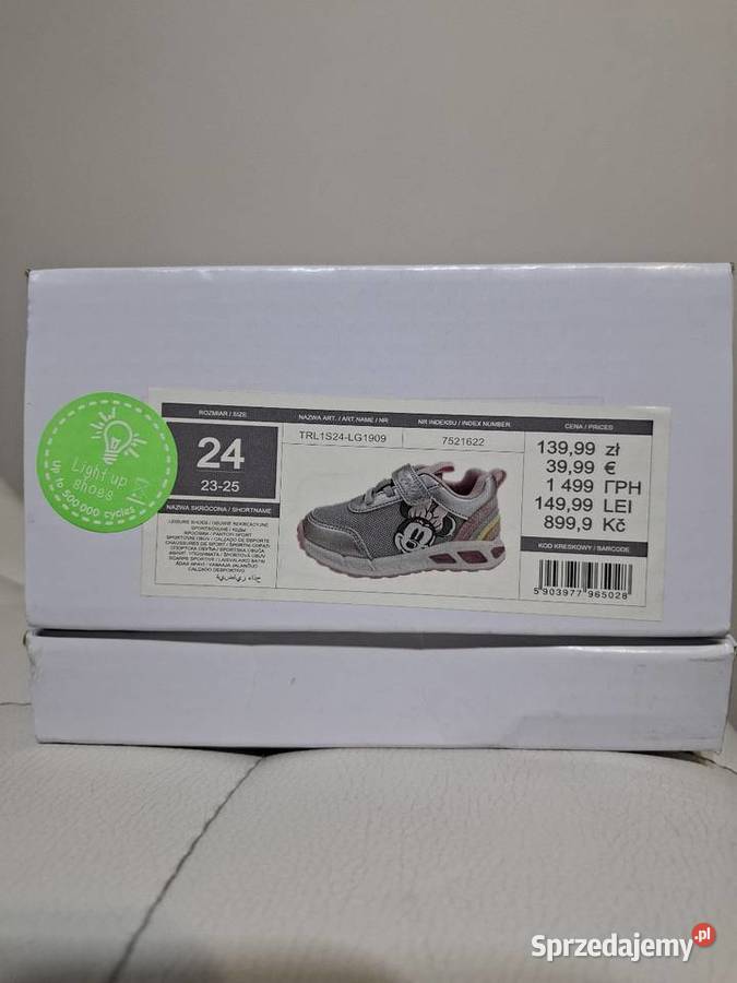 Dziewczęce buty 24 sportowe Disney świecące małopolskie sprzedam