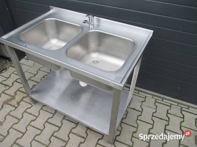 Zlew Gastronomiczny 2 Komorowy Z Półką 1006085 Ostrów Wielkopolski sprzedam