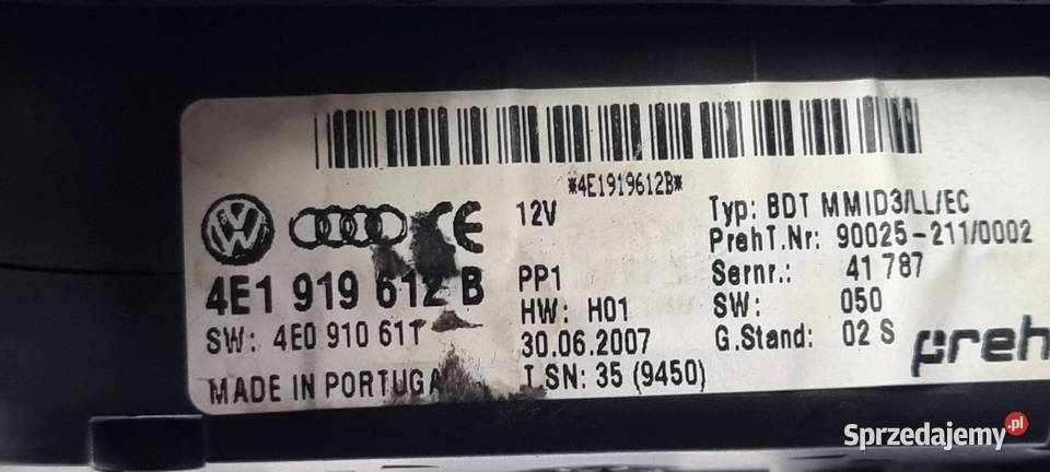 PANEL AUDI S8 D3 4E1919612B kujawsko-pomorskie