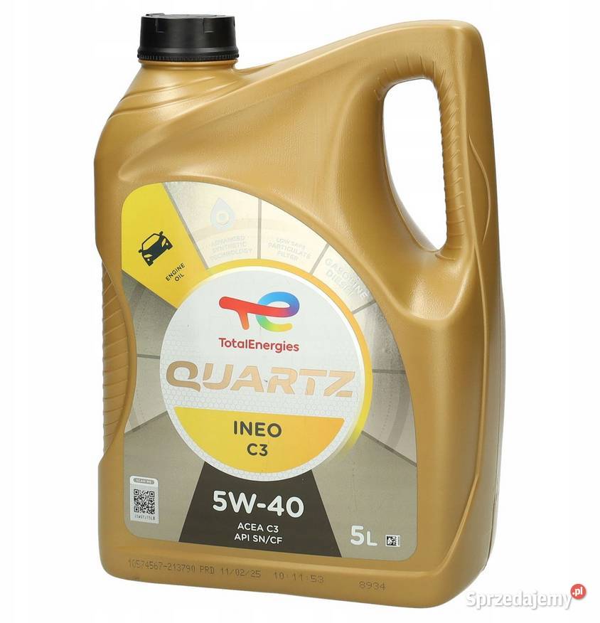 Olej Silnikowy Total Quartz Ineo C3 5w40 5L Nowa Karczma sprzedam