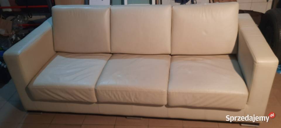 Sofa skórzana 3 osobowa małopolskie Raciborowice
