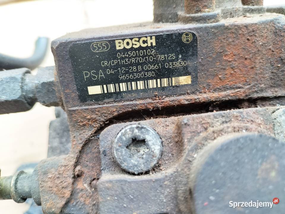 Citroen C3 Mk1 14HDI 0445010102 9656300380 POMPA Kamień-Kolonia