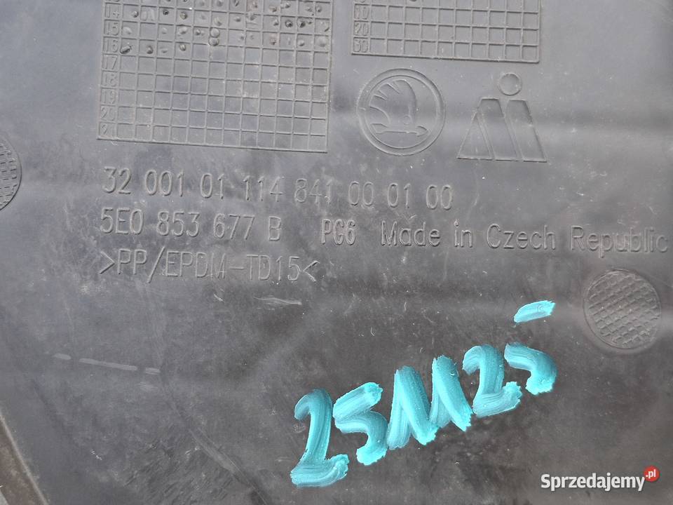 SKODA OCTAVIA 3 III RS KRATKA ZDERZAKA ŚRODKOWA osobowe Bieleń sprzedam