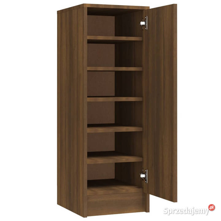 Szafka na buty brązowy dąb 32x35x92 WM816019