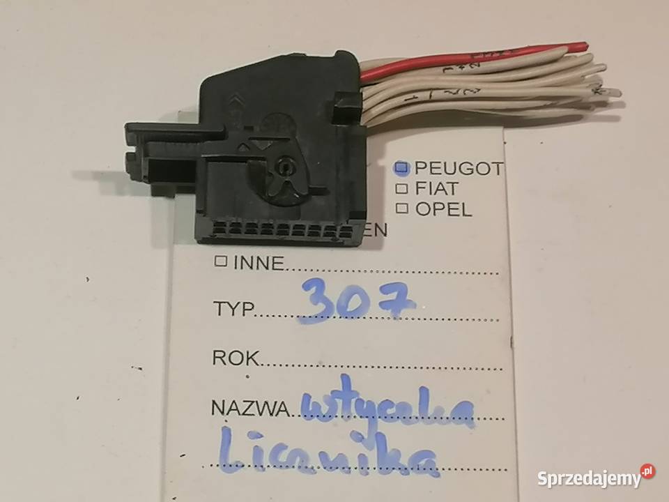 wtyczka do licznika Peugeot 307 osobowe Liczniki i zegary Piotrków Trybunalski