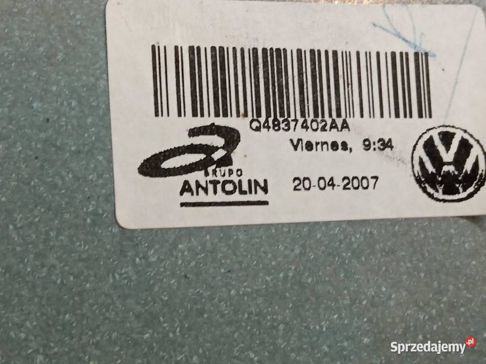 MECHANIZM SZYBY PRAWY PRZÓD 5D LIFT 6Y2959801 VW Rok produkcji 2007 świętokrzyskie sprzedam