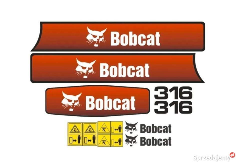 Naklejki oklejenie BOBCAT 316 Zamiennik Janików