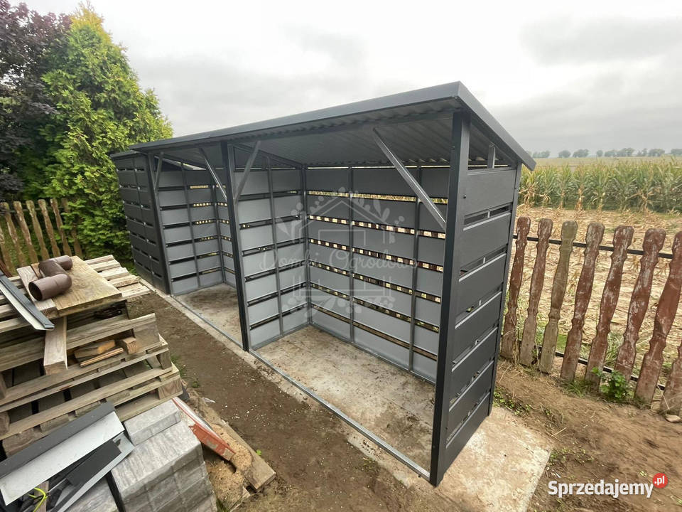 Drewutnia 5x1m Wiata Śmietnikowa antracyt ID1161 lubuskie Międzyrzecz sprzedam