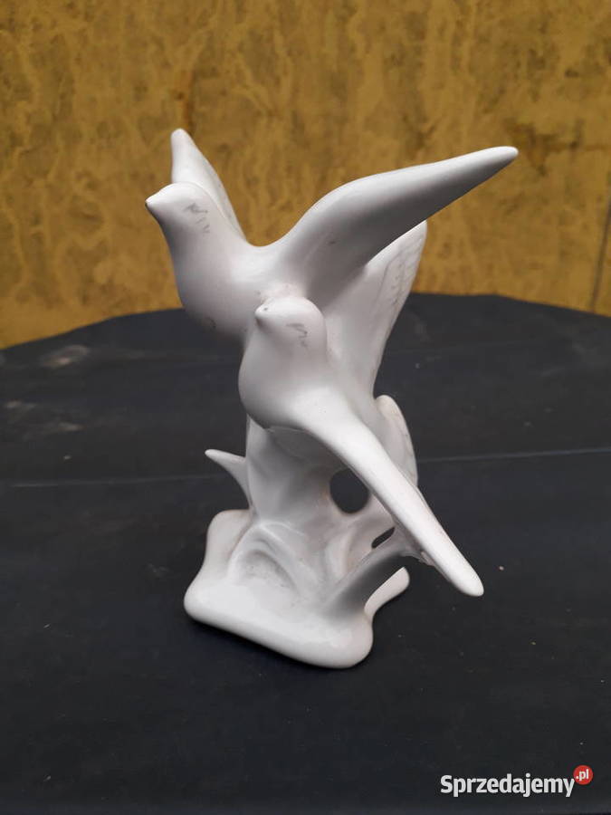 Porcelanowa figurka 60 gołębie Stipo DOROHOI Warszawa