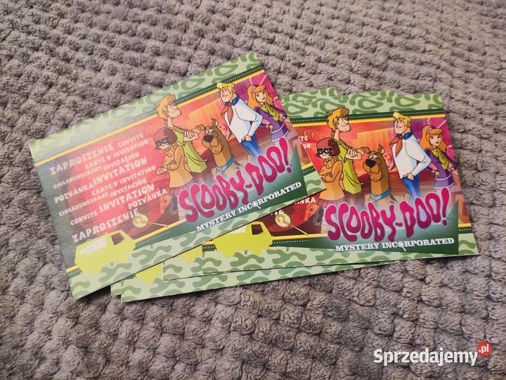 Zaproszenie SCOOBYDOO na urodziny zabawę imprezę Sieradz