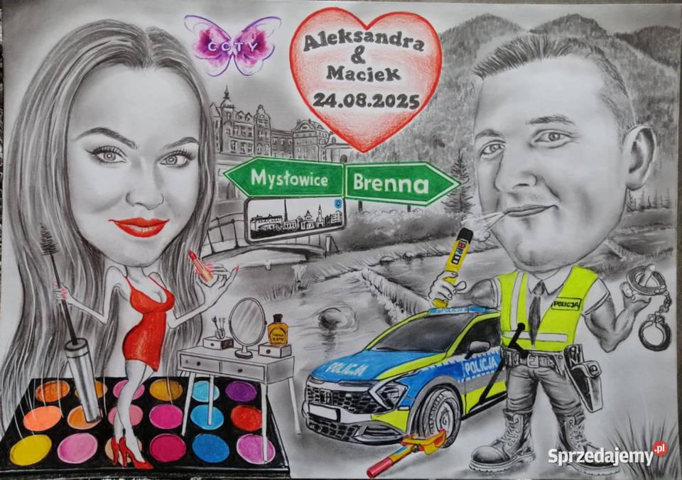 Karykatury portrety Rękodzieło Górki Wielkie