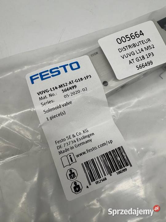 Festo VUVG L14 M52 AT G18 1P3 566499 sprzedam